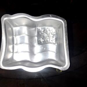 Mini Silver American Flag-Shaped Mini Baking Pan